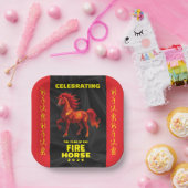 Stunning Chinese Year of the Fire Horse 2026 ペーパープレート (パーティー)