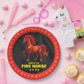 Stunning Chinese Year of the Fire Horse 2026 ペーパープレート (パーティー)