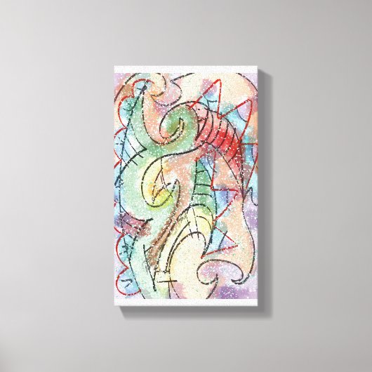 Stunning digital abstract painting 2 by RRW キャンバスプリント (正面)