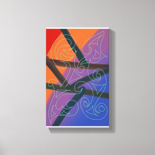 Stunning digital abstract painting by RRW キャンバスプリント (正面)