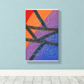 Stunning digital abstract painting by RRW キャンバスプリント (インサイチュ (ウッドフロア))