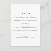 Stunning Elegant Sunflowers Autumn Wedding エンクロージャーカード (正面)