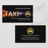Stunning Fast Lightning Taxi Service 名刺 (正面/裏面)