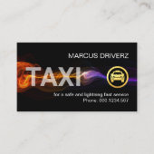 Stunning Fast Lightning Taxi Service 名刺 (正面)