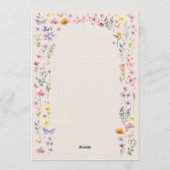 Stunning Floral Arch Quinceañera Custom Photo 招待状 (裏面)