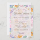 Stunning Flower-Themed Bridal Shower Invite 招待状 (正面)