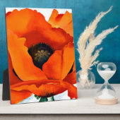 Stunning Georgia O'Keeffe Red Poppy フォトプラーク (側面)