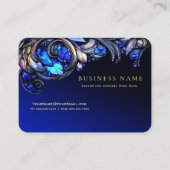 Stunning Gold and Blue Stain Glass  名刺 (正面)