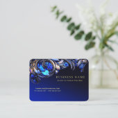 Stunning Gold and Blue Stain Glass  名刺 (スタンド正面)