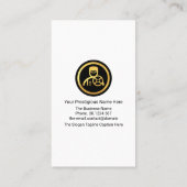 Stunning Gold Stripes Frame Chauffeur 名刺 (裏面)