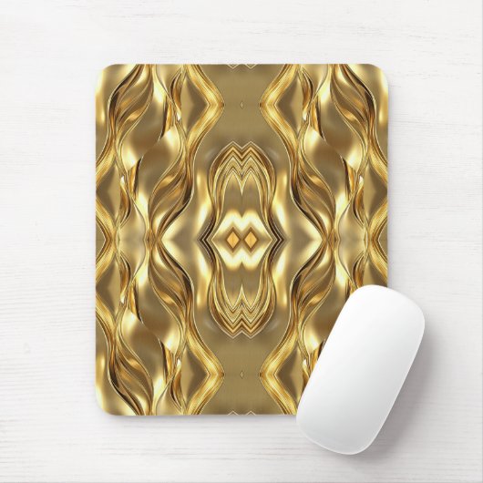 Stunning Golden abstract design マウスパッド (マウス)