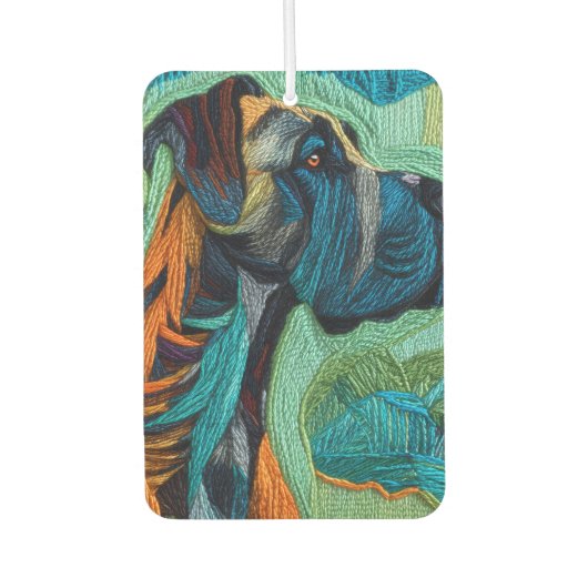 Stunning Great dane  カーエアーフレッシュナー (正面)