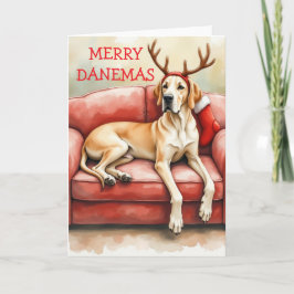 Stunning Great Dane Christmas Card カード