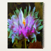 Stunning Magenta and Lime Green Cactus Dahlia プランナー手帳 (裏面)