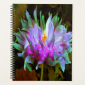 Stunning Magenta and Lime Green Cactus Dahlia プランナー手帳 (正面)