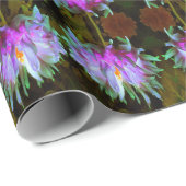 Stunning Magenta and Lime Green Cactus Dahlia ラッピングペーパー (ロールコーナー)