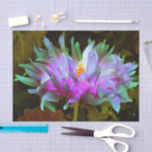 Stunning Magenta and Lime Green Cactus Dahlia 薄葉紙 (クラフト)