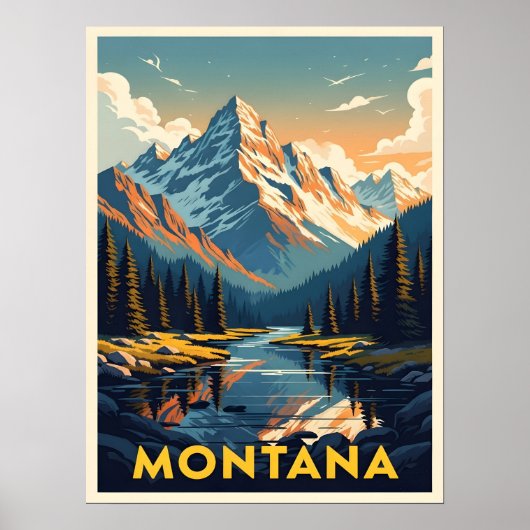 Stunning Montana Landscape ポスター (正面)