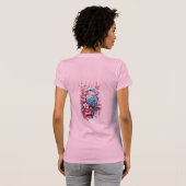 Stunning Pastel Hummingbird Floral Tシャツ (裏面フル)