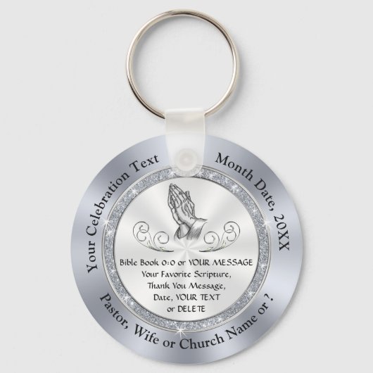 Stunning Personalized, Gifts for Church Members キーホルダー (正面)
