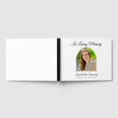 Stunning Photo Memorial Funeral White Guest Book ゲストブック (全面)
