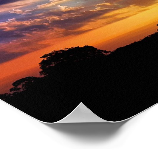 Stunning Picturesque Sunrise ポスター (角)