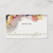 Stunning Pink Blush Ultra Liquid Alcohol Ink 名刺 (正面)