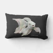 Stunning Platinum Butterfly Koi Carp ランバークッション (裏面)