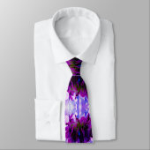 Stunning Purple and Black Cactus Dahlia ネクタイ (タイ)