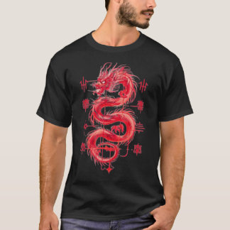 Stunning red dragon T-shirt Tシャツ