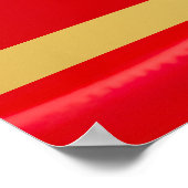 Stunning Red Gold Chinese Year of Fire Goat 2027 ポスター (角)