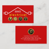 Stunning Red Plug Circuit Wiring 名刺 (正面/裏面)