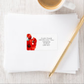 Stunning Red Poppy  Return Address ラベル (インサイチュ)