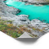 Stunning river Soča Napolen bridge, Slovenia ポスター (角)