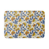 Stunning Seamless Pattern of Flowers and Leaves バスマット (正面)