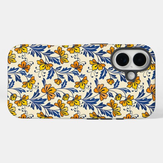 Stunning Seamless Pattern of Flowers and Leaves Case-Mate iPhoneケース (裏面 (横))