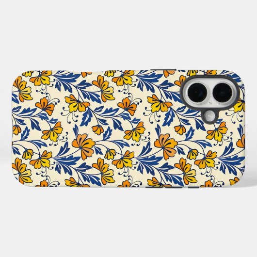 Stunning Seamless Pattern of Flowers and Leaves Case-Mate iPhoneケース (裏面 (横))