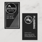 Stunning Silver Plumbing Frame 名刺 (正面/裏面)