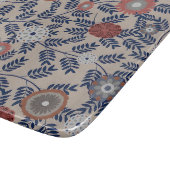 Stunning Teal and Magenta Foliage Pattern  カッティングボード (角)