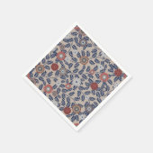 Stunning Teal and Magenta Foliage Pattern  スタンダードカクテルナプキン (角)