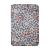 Stunning Teal and Magenta Foliage Pattern  バスマット (正面縦)