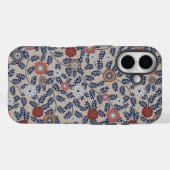 Stunning Teal and Magenta Foliage Pattern  Case-Mate iPhoneケース (裏面 (横))