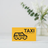 Stunning Yellow Taxi Car Station Wagon 名刺 (スタンド正面)