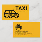 Stunning Yellow Taxi Car Station Wagon 名刺 (正面/裏面)