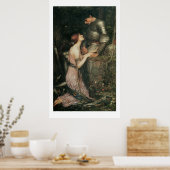Stunningly Beautiful Victorian Art Mermaid Print ポスター (キッチン)