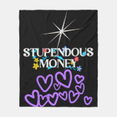 Stupendous Money  フリースブランケット (正面)