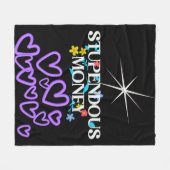 Stupendous Money  フリースブランケット (正面(横))