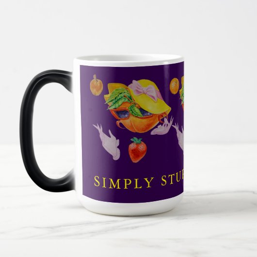 STUPENDOUSLY FRUIT DESIGNED WOMEN'S MUG モーフィングマグカップ (左)