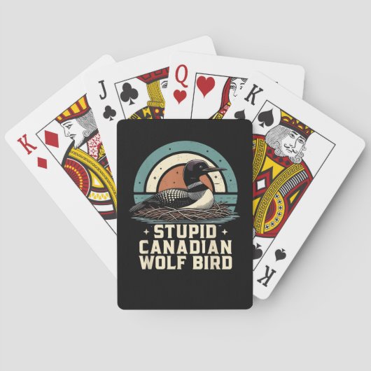 Stupid Canadian Wolf Bird  トランプ (裏面)