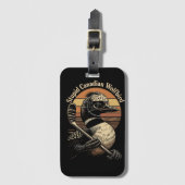 Stupid Canadian Wolf Bird ラゲッジタグ (正面縦)